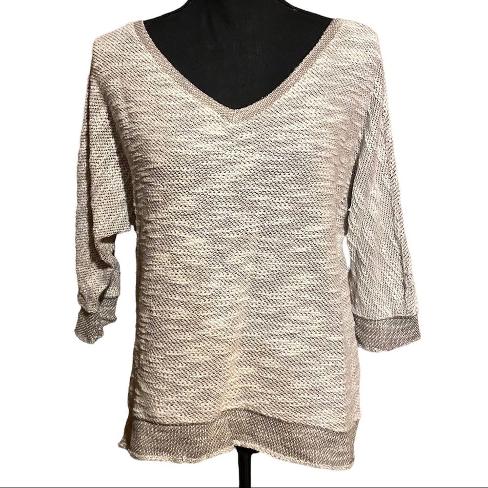 Kut from the Kloth Cream V-Neck Sweater